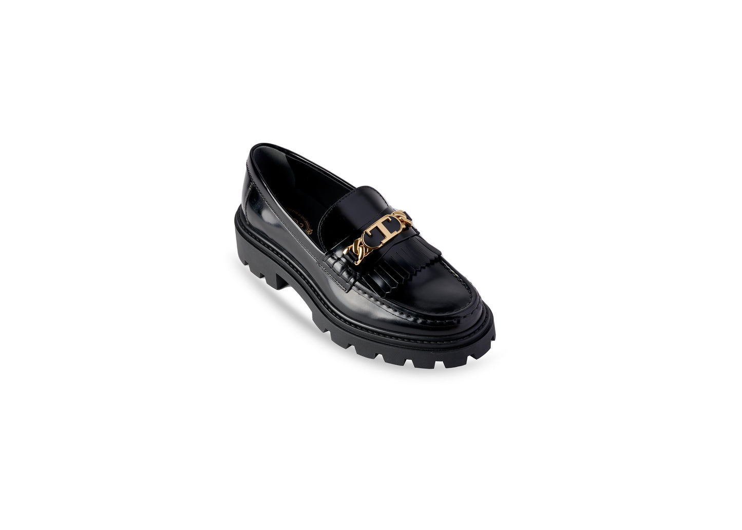 Fringed Loafer Leather Black -more sizes coming soon